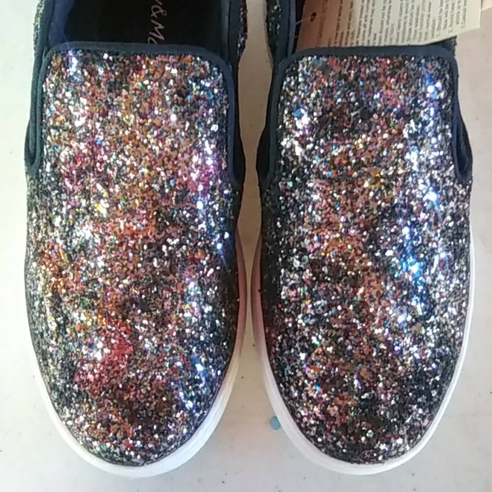 Multicolor Glitter Textile Material Sneakers - image 7